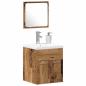Preview: 3-teiliges Badezimmermöbel Set Altholz