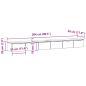 Preview: Wandregale 2 Stk Schwarz Eiche 102x30x20 cm Holzwerkstoff