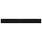 Preview: Wandregale 2 Stk Schwarz Eiche 102x30x20 cm Holzwerkstoff