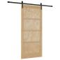 Preview: Schiebetür mit Zubehör-Set 93x202 cm Massivholz Kiefer, Innentür