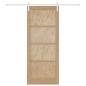 Preview: Schiebetür mit Hardware-Set 86x211 cm Massivholz Kiefer, Innentür ?ORKDAL? 86x211x4 cm Massivholz Kiefer