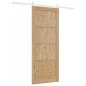 Preview: Schiebetür mit Hardware-Set 86x211 cm Massivholz Kiefer, Innentür ?ORKDAL? 86x211x4 cm Massivholz Kiefer