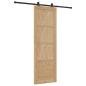 Preview: Schiebetür mit Hardware-Set 78x232 cm aus massivem Kiefernholz, Innentür 'ORKDAL'78x232x4 cm aus massivem Kiefernholz