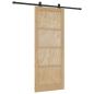 Preview: Schiebetür mit Hardware Set 86 x 211 cm aus solidem Kiefernholz, Innentür 'ORKDAL'86 x 211 x 4 cm aus solidem Kiefernholz