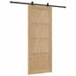 Preview: Schiebetür mit Hardware Set 86 x 211 cm aus solidem Kiefernholz, Innentür 'ORKDAL'86 x 211 x 4 cm aus solidem Kiefernholz