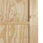 Preview: Schiebetür mit Montageset 93x202 cm aus robustem Kiefernholz, Innentür