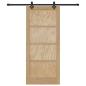 Preview: Schiebetür mit Hardware-Set 86x198.5 cm aus Kiefer, Innentür 'ORKDAL'86x198.5x4 cm aus Kiefer
