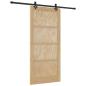 Preview: Schiebetür mit Beschlägen Set 93x202 cm Aus solidem Kiefernholz, Innentür