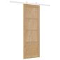 Preview: Schiebetür mit Beschlagset 73,5x211 cm Massivholz Kiefer, Innentür "ORKDAL" 73,5x211x4 cm Massivholz Kiefer