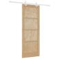 Preview: Schiebetür mit Hardware-Set 78x202 cm Massivholz Kiefer, Innentür 'ORKDAL'78x202x4 cm Massivholz Kiefer