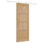 Preview: Schiebetür mit Hardware-Set 78x202 cm Massivholz Kiefer, Innentür 'ORKDAL'78x202x4 cm Massivholz Kiefer