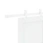 Preview: Schiebetür mit Hardware-Set Weiß 93x202 cm Massivholz Kiefer, Innentür ?ORKDAL? Weiß 93x202x4 cm Massivholz Kiefer