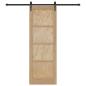 Preview: Schiebetür mit Hardware-Set 73,5x211 cm Massivholz Kiefer, Innentür "ORKDAL" 73,5x211x4 cm Massivholz Kiefer