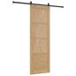 Preview: Schiebetür mit Hardware-Set 78x232 cm Massivholz Kiefer, Innentür 'ORKDAL'78x232x4 cm Massivholz Kiefer