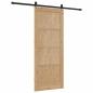 Preview: Schiebetür mit Beschlägen Set 83x202 cm Massivholz Kiefer, Innentür "ORKDAL" 83x202x4 cm Massivholz Kiefer