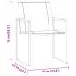 Preview: 3-teiliges Garten Essset Massivholz Akazie, Outdoor Esstisch 90x90x74.5 cm Massivholz Akazie