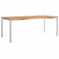 Preview: 9-teilige Garten Essgruppe aus massivem Akazienholz, Outdoor Esstisch 200x90x74.5 cm aus massivem Akazienholz