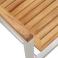 Preview: 9-teiliges Garten Esszimmer Set aus massivem Teakholz, Außenspeisetisch 200x90x74,5 cm aus massivem Teakholz