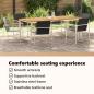 Preview: 7-teilige Garten Essgruppe Massivholz Teak, Gartentisch 200x90x74,5 cm Massivholz Teak