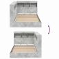 Preview: Regalbett Beton Grau 100x200 cm Holzwerkstoff