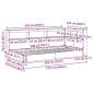 Preview: Regalbett Beton Grau 100x200 cm Holzwerkstoff