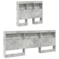 Preview: Regalbett Beton Grau 100x200 cm Holzwerkstoff