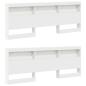 Preview: Bücherregalbett Weiß 180x200 cm Sperrholz