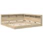 Preview: Bücherregalbett Sonoma Eiche 180x200 cm Spanplatte