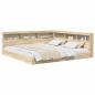 Preview: Bücherregalbett Sonoma Eiche 180x200 cm Spanplatte
