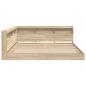 Preview: Bücherregalbett Sonoma Eiche 180x200 cm Spanplatte