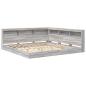 Preview: Regalbett Grau Sonoma 180x200 cm Holzwerkstoff