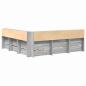 Preview: Regalbett Grau Sonoma 180x200 cm Holzwerkstoff