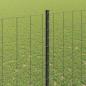 Preview: Euro Zaun mit 10 U-Pfosten Grau 1,5x10 m Stahl