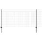 Preview: Euro Zaun mit 22 U-Pfosten Grau 1x25 m Stahl