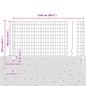 Preview: Euro Zaun mit 22 U-Pfosten Grau 1x25 m Stahl