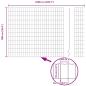 Preview: Euro Zaun mit 22 U-Pfosten Grau 1x25 m Stahl