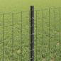 Preview: Eurozaun mit 22 U-Pfosten Grau 0,6x50 m Stahl