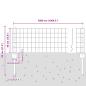 Preview: Euro Zaun mit 22 U-Pfosten Grau 0,4x50 m Stahl