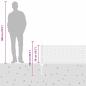 Preview: Zaunpfosten 5 Stück U-Profil grün 80 cm Stahl, Sechseckzaun grün 0,5x10 m Stahl