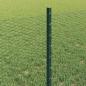 Preview: Zaunpfosten 5 Stk U-Kanal Grün 100 cm Stahl, Sechseckzaun Grün 0,6x10 m Stahl