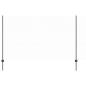Preview: Zaunpfosten 22 Stück U-Kanal Grau 140 cm Stahl, Sechseckzaun Grau 1,4x50 m Stahl