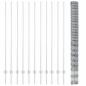 Preview: Zaunpfosten 22 Stück U-Kanal 160 cm Verzinkter Stahl, Feldzaun 1.6x25 m Verzinkter Stahl