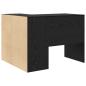 Preview: Eckschreibtisch Schwarz Eiche 102x88x75 cm Holzwerkstoff