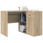 Preview: Eck-Schreibtisch mit Schubladen Sonoma-Eiche 102 x 88 x 75 cm