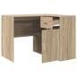 Preview: Eck-Schreibtisch mit Schubladen Sonoma-Eiche 102 x 88 x 75 cm