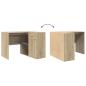 Preview: Eck-Schreibtisch mit Schubladen Sonoma-Eiche 102 x 88 x 75 cm