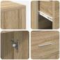 Preview: Eck-Schreibtisch mit Schubladen Sonoma-Eiche 102 x 88 x 75 cm