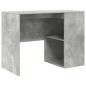 Preview: Eckschreibtisch Beton Grau 102x88x75 cm Holzwerkstoff