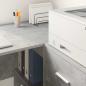 Preview: Eck-Schreibtisch mit Schubladen Beton Grau 102 x 88 x 75 cm