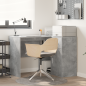 Preview: Eck-Schreibtisch mit Schubladen Beton Grau 102 x 88 x 75 cm